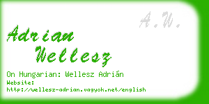 adrian wellesz business card